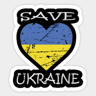 Save heart ukraine Sticker